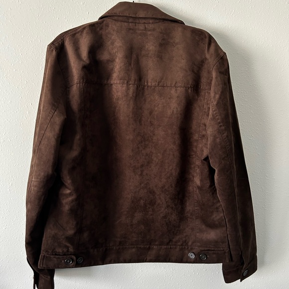 Mango Men's Brown Faux Suede Jacket - Picture 4 of 7